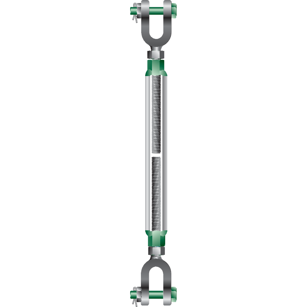 Turnbuckle Jaw/Jaw Green Pin® G-6323