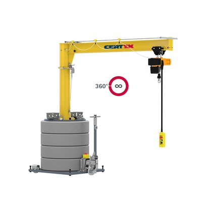 Flytbar svingkran MOBILUS MOB-PR | © CERTEX Danmark A/S