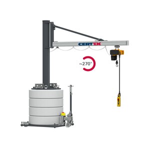 Flytbar svingkran MOBILUS MOB-US | © CERTEX Danmark A/S