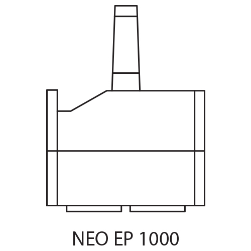 Løftemagnet NEO EP 1000 stregtegning