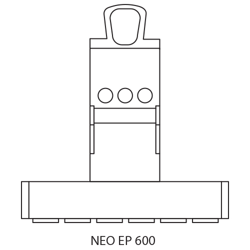 Løftemagnet NEO EP 600 stregtegning