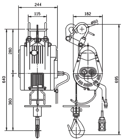Stilladshejs CWS-300_dwg