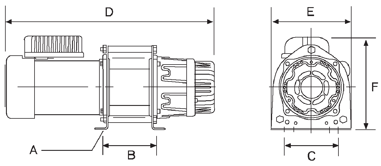 Electric winch only for pulling CERTEX Denmark