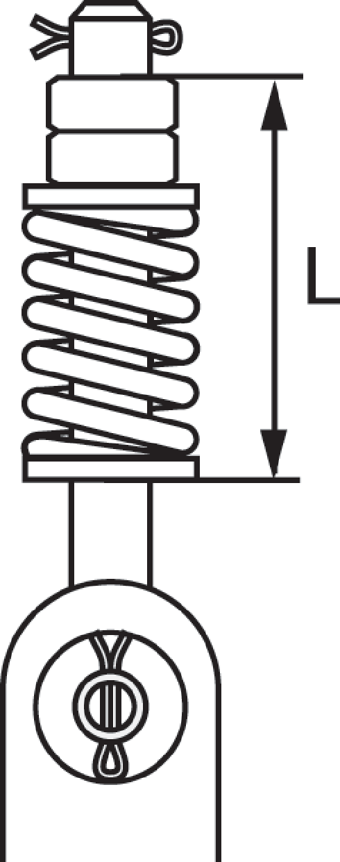 Elevator kilewirelås m/tilbehør type D stregtegning