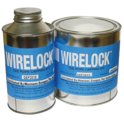 Wirelock støbemasse til montering af tovpære på stålwire