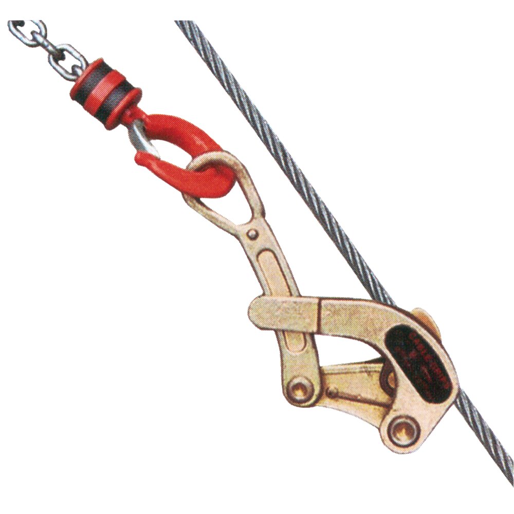 Wire Rope Pulling Clamp cable grip CERTEX Denmark