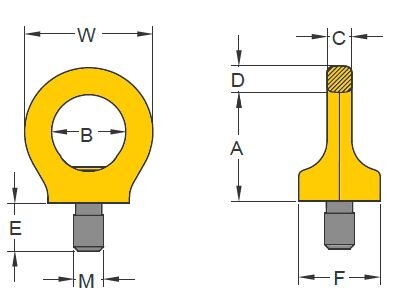 Svirveløjebolt 8-291K - tegning