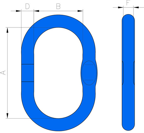 Ovalring X-0080 tegning