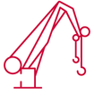 Wire for knuckle boom crane Knuckle boom crane