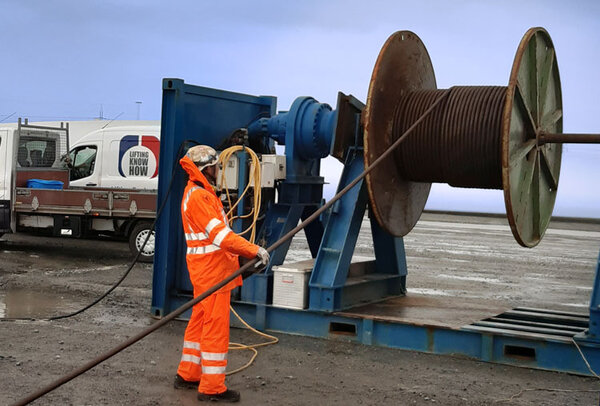Wire spooling on site