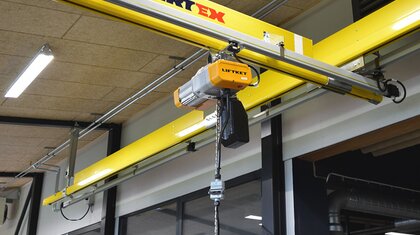 LIFTKET electric chain hoist on CERTEX crane | © CERTEX Danmark A/S