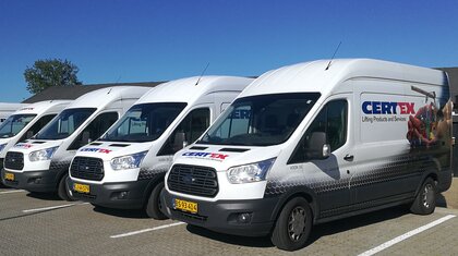 CERTEX Danmark A/S service vans | © CERTEX Danmark A/S