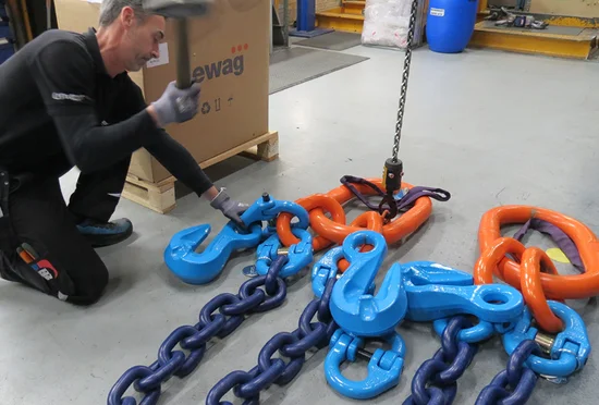 Kædesling under produktion | © CERTEX Danmark A/S