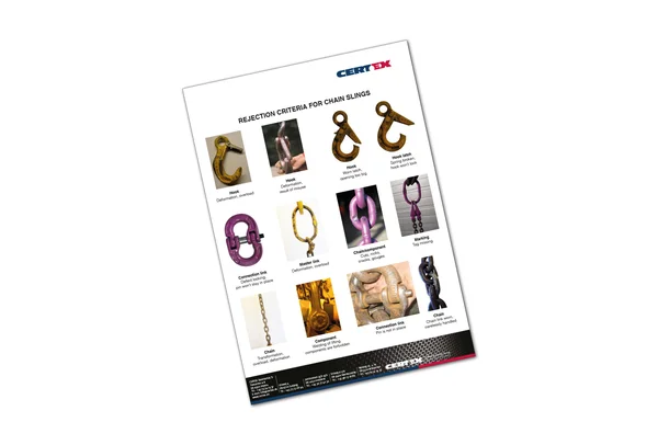 rejection criteria for chain slings