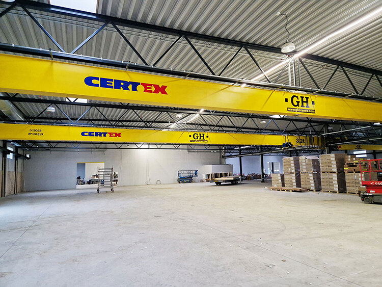 Traverskraner fra CERTEX til Fredborg A/S | © CERTEX Danmark A/S Traverskraner fra CERTEX til Fredborg A/S | © CERTEX Danmark A/S