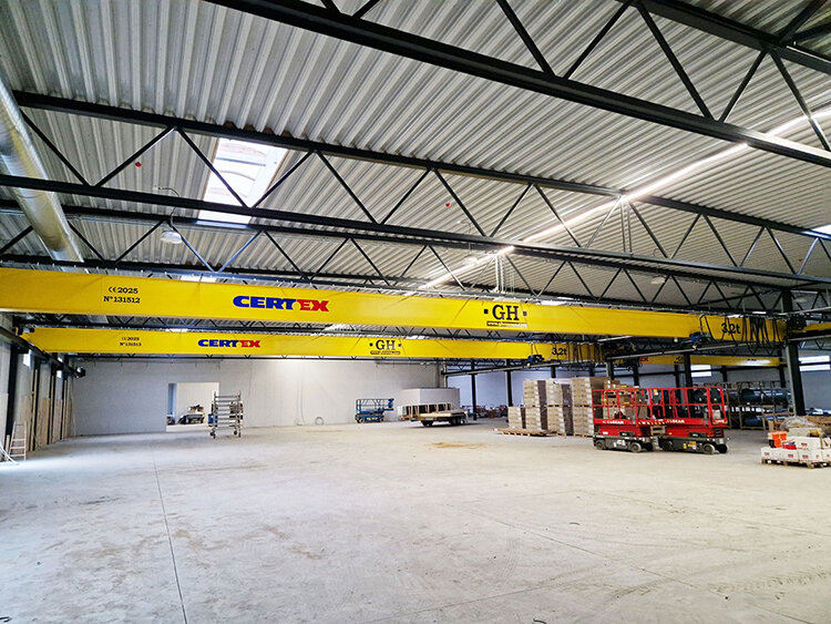 Traverskraner fra CERTEX til Fredborg A/S | © CERTEX Danmark A/S Traverskraner fra CERTEX til Fredborg A/S | © CERTEX Danmark A/S