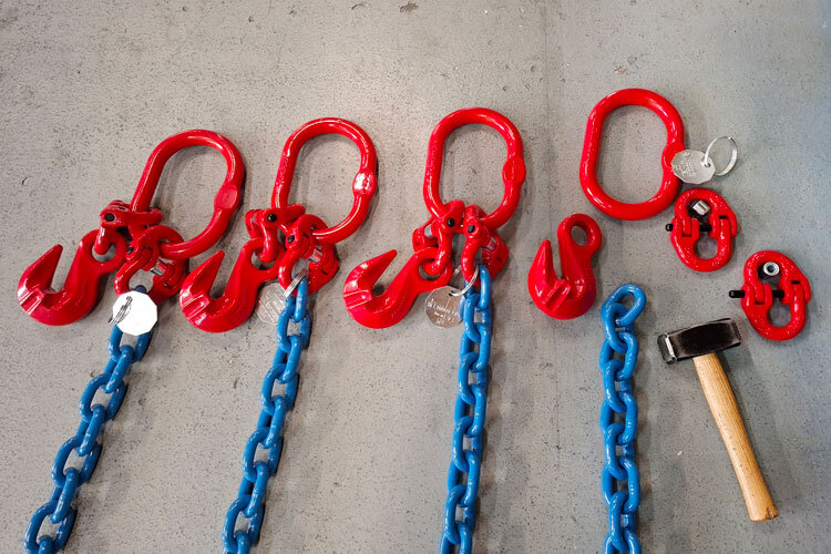 Powertex master links as top component in chain slings | © CERTEX Danmark A/S Powertex master links as top component in chain slings | © CERTEX Danmark A/S