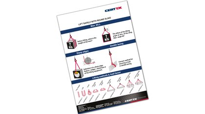 Safe lift with round sling | © CERTEX Danmark A/S