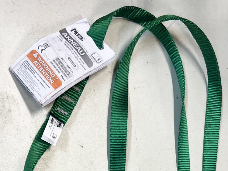 Nylon rundsling med label Nylon rundsling med label