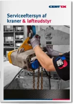 Brochure om serviceeftersyn af kraner og løfteudstyr | © CERTEX Danmark A/S