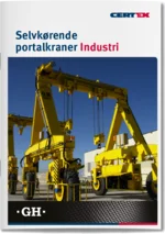 Brochure om vores CERTEX-GH selvkørende portalkraner | © CERTEX Danmark A/S