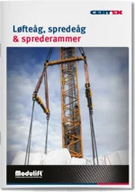 Brochure om Modulift Løfteåg, spredeåg og sprederammer | © CERTEX Danmark A/S
