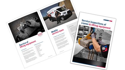 Service inspections of cranes and lifting equipment | © CERTEX Danmark A/S