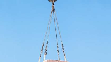 Lifting load in 4-part lifting sling