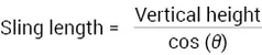 Sling length formula en