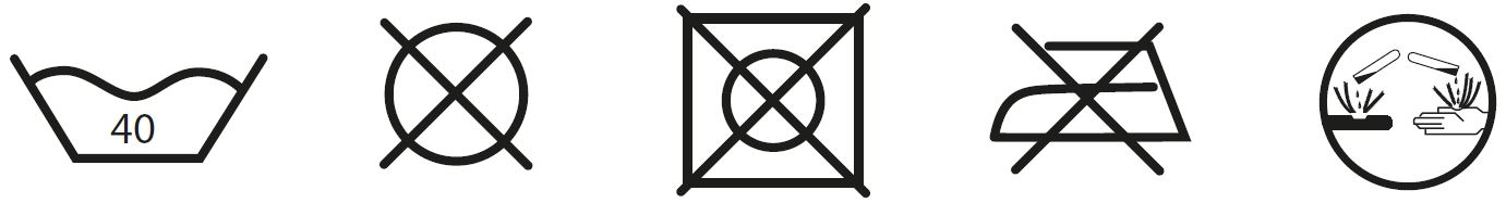 Wash icons for synthetic slings | © CERTEX Danmark A/S Wash icons for synthetic slings | © CERTEX Danmark A/S