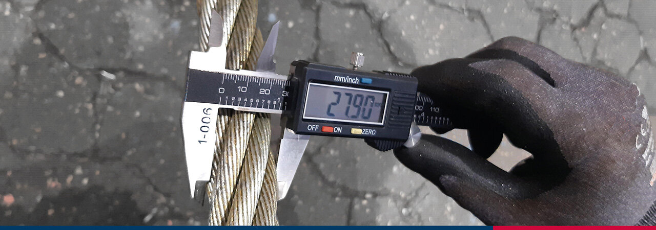 Measure wire diameter | © CERTEX Danmark A/S Measure wire diameter | © CERTEX Danmark A/S