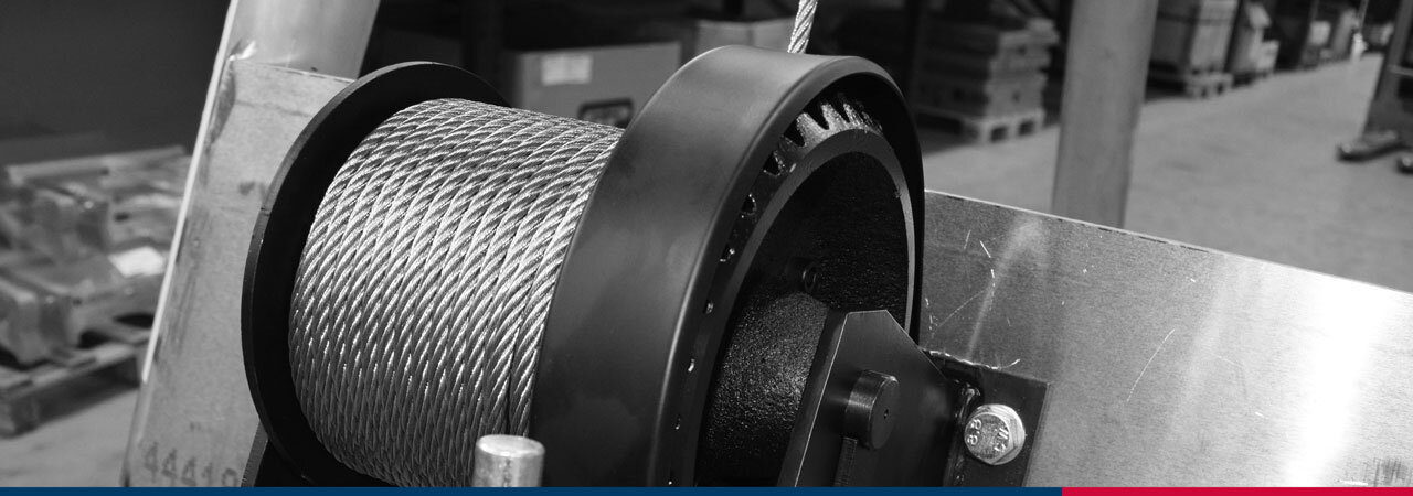 Steel wire rope on winch | © CERTEX Danmark A/S Steel wire rope on winch | © CERTEX Danmark A/S