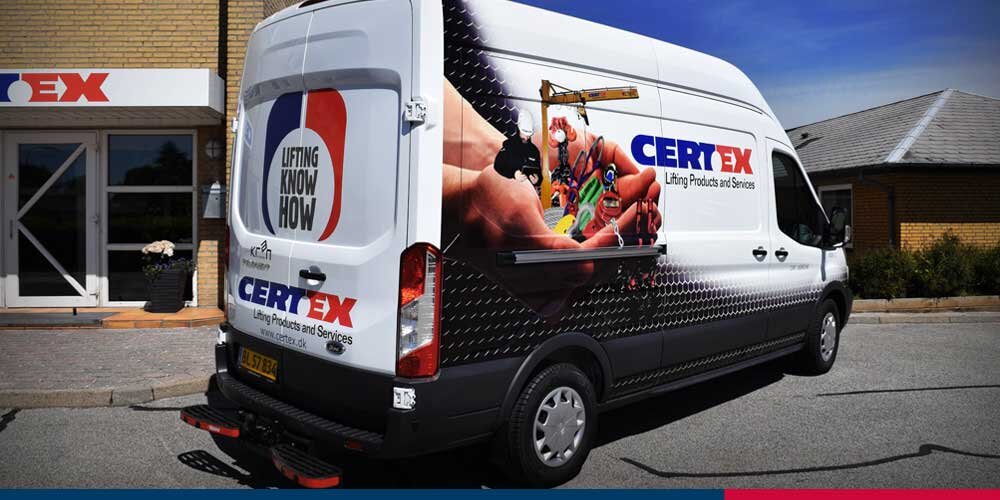 CERTEX Danmark servicebil