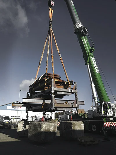 Belastningstest af transportramme udføres 