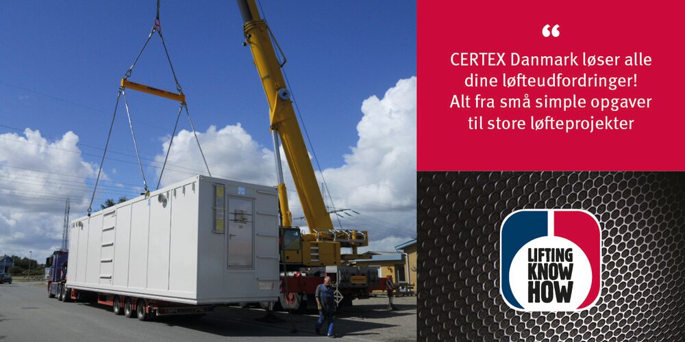 Containerløft | © CERTEX Danmark A/S Containerløft - CERTEX Danmark | © CERTEX Danmark A/S