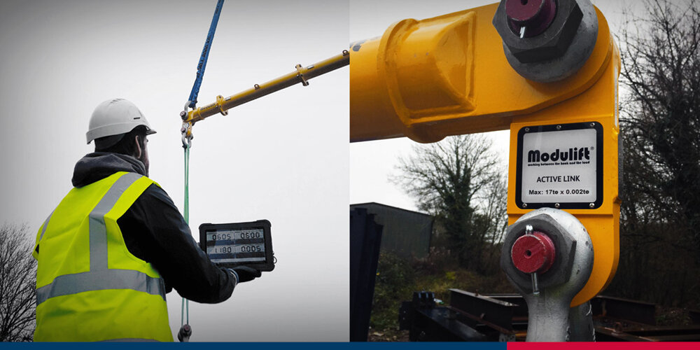 Load monitor on spreader beams | © CERTEX Danmark A/S Modulift load monitoring spreader beam | © CERTEX Danmark A/S