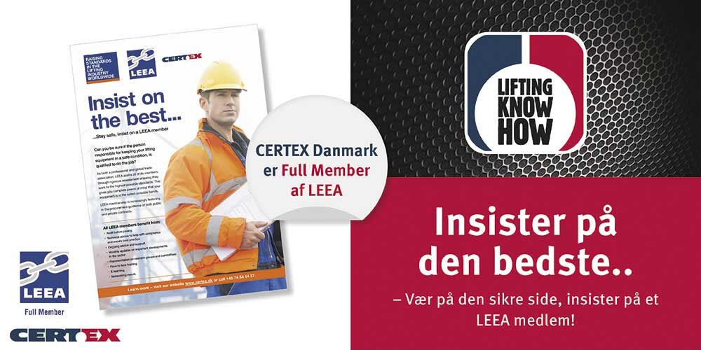 CERTEX Danmark er fuld medlem af LEEA  | © CERTEX Danmark A/S