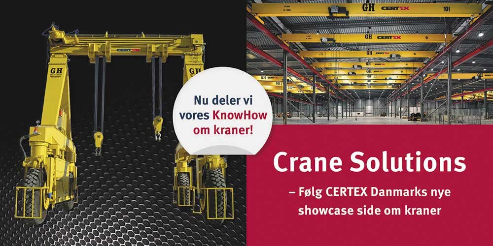 Kran showcase side | © CERTEX Danmark A/S Kran showcase side | © CERTEX Danmark A/S