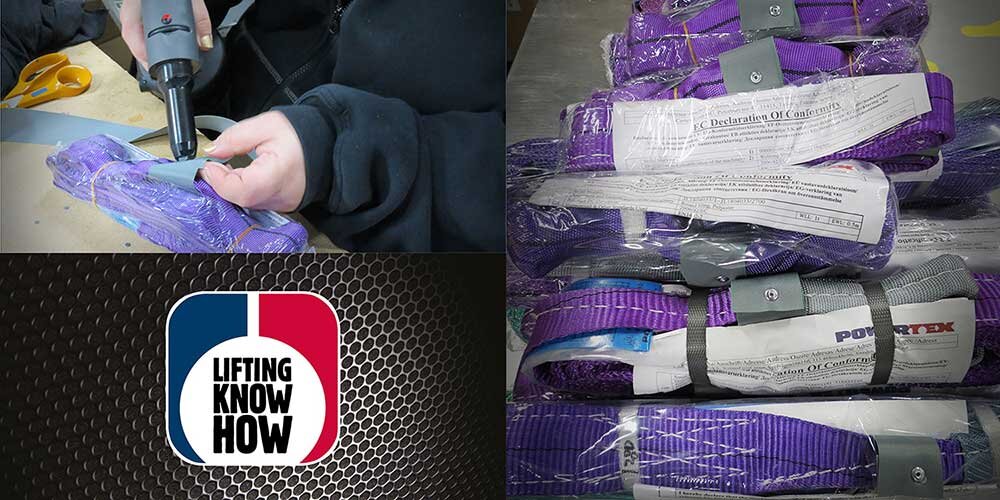 Special Labelling | © CERTEX Danmark A/S Special labelling of roundslings from CERTEX | © CERTEX Danmark A/S