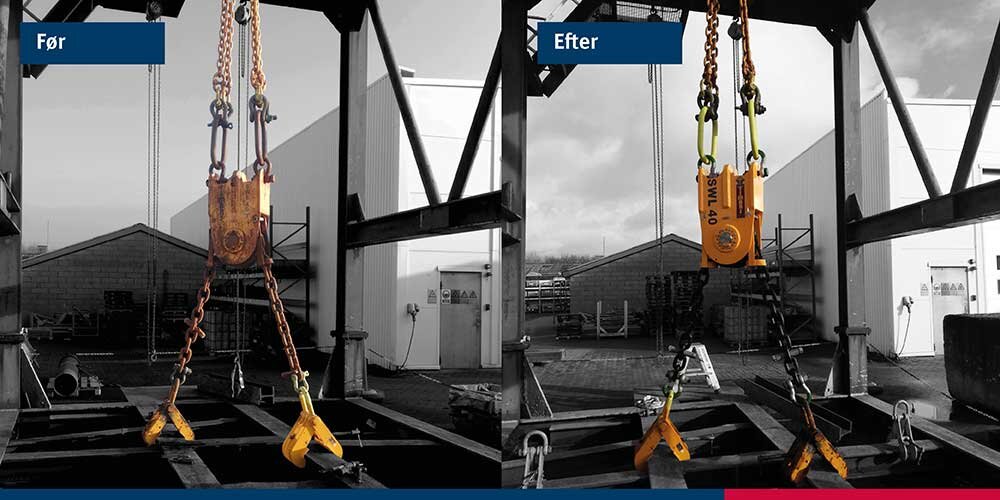 Kædeblokke før og efter renovering - CERTEX Danmark | © CERTEX Danmark A/S