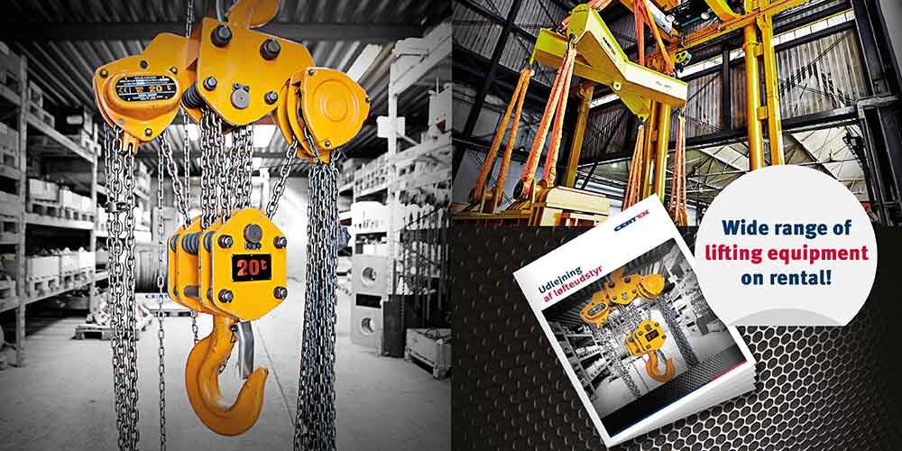 Lifting equipment on rental - new catalogue available