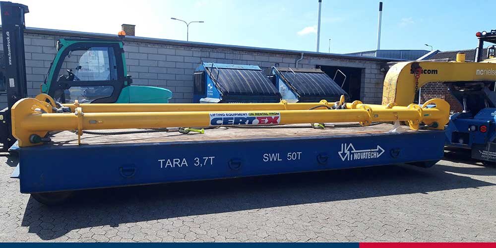 © CERTEX Danmark A/S This WLL 25 ton spreader frame is rented and on its way to one of our customers | © CERTEX Danmark A/S