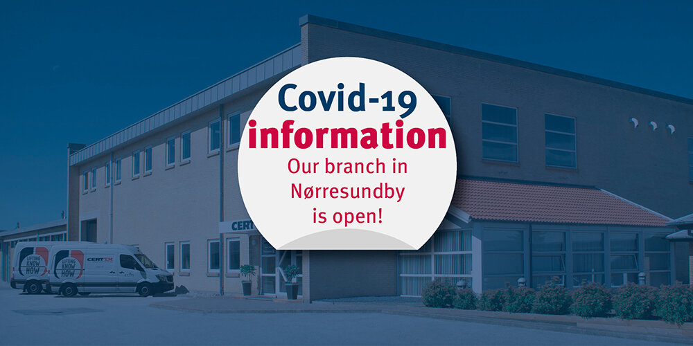 Covid-19 information North Jutland | © CERTEX Danmark A/S Covid-19 information North Jutland | © CERTEX Danmark A/S