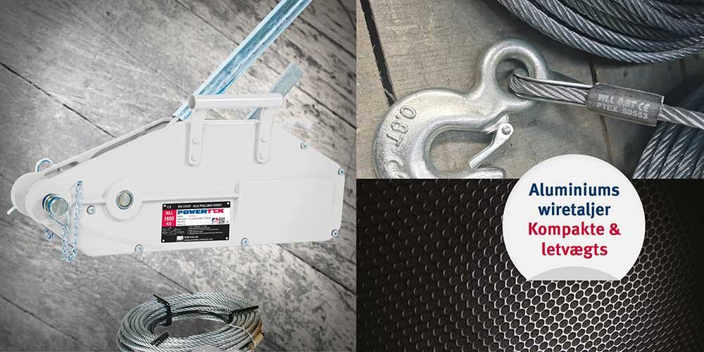 Powertex Aluminiums wiretalje | © CERTEX Danmark A/S Powertex Aluminiums wiretalje | © CERTEX Danmark A/S