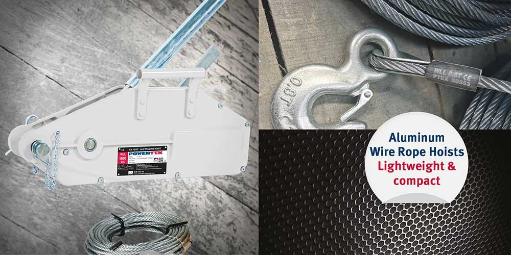 Powertex Alu Wire Rope Hoist | © CERTEX Danmark A/S Powertex Alu Wire Rope Hoist | © CERTEX Danmark A/S