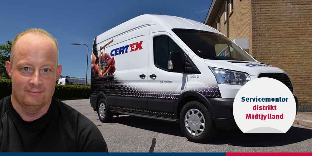 Ny servicemontør | © CERTEX Danmark A/S Ny servicemontør til område midtjylland | © CERTEX Danmark A/S