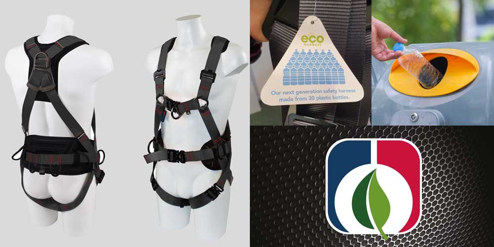 Harnesses made from recycled bottles
