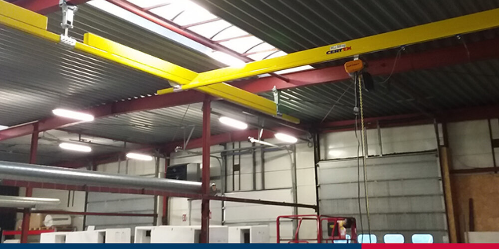 © CERTEX Danmark A/S CERTEX-NIKO letskinne kran til Hybridgenerator | © CERTEX Danmark A/S