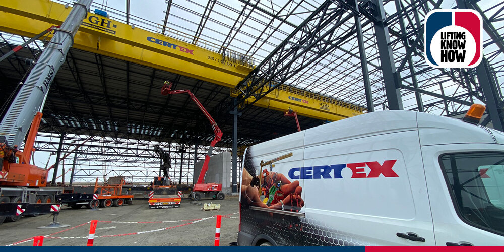 The first two type 4 overhead cranes for Fehmarn