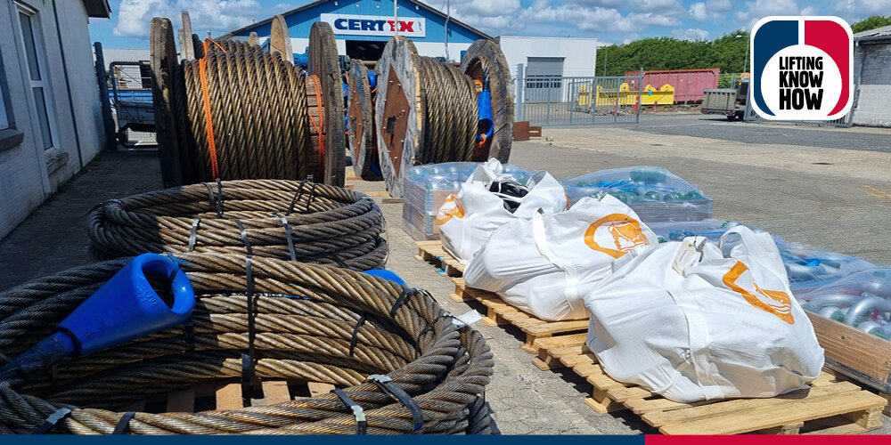 840 meters of steel wire rope ready for customer